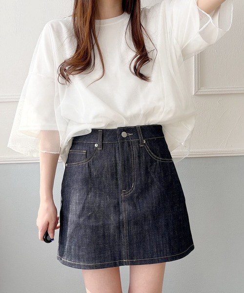 Nana デニムスカート ベーシックデニムミニスカート : ZOZOTOWN Yahoo