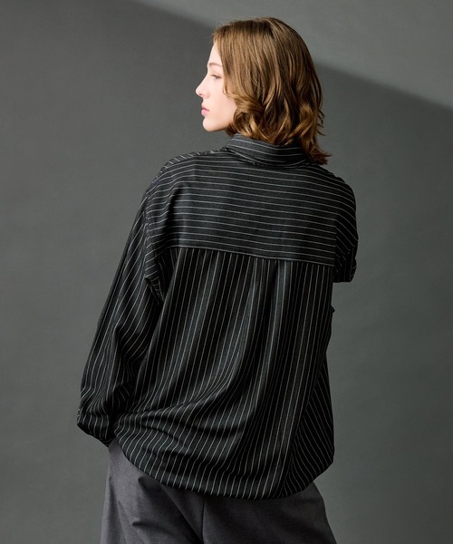 「WETTEMPT」 長袖シャツ SMALL インディゴブルー メンズ_画像5