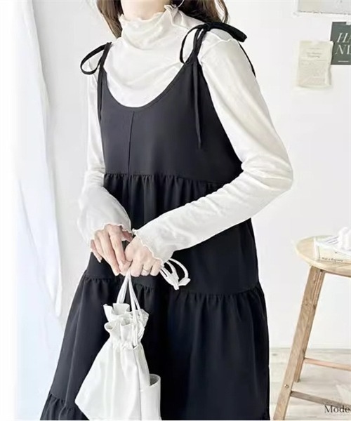 「Dream garden」 サロペットスカート FREE カーキ レディース_画像5