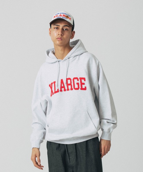 XLARGE（エクストラ ラージ） プルオーバーパーカー M グレー メンズ