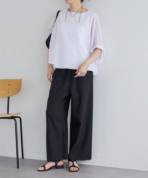 BEARDSLEY（ビアズリー） ワイドパンツ パンツ リネンウエスト