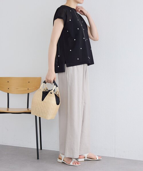 BEARDSLEY（ビアズリー） ワイドパンツ パンツ リネンウエスト
