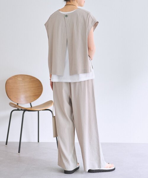 BEARDSLEY（ビアズリー） ワイドパンツ パンツ リネンウエスト