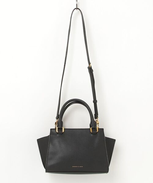 CHARLES & KEITH 2way ショルダー バッグブラック CHARLES ＆ KEITH（チャールズ&キース） 「CHARLES & KEITH」 2WAY