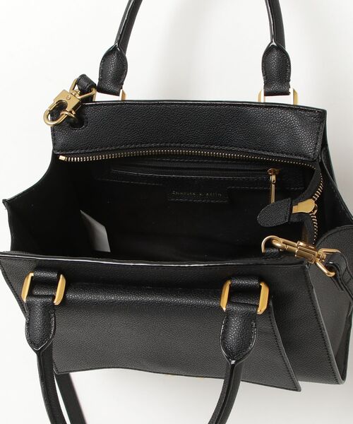 CHARLES & KEITH 2way ショルダー バッグブラック CHARLES ＆ KEITH（チャールズ&キース） 「CHARLES & KEITH」 2WAY