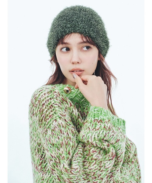 「LILY BROWN」 長袖ニット ONE SIZE グリーン レディース_画像5