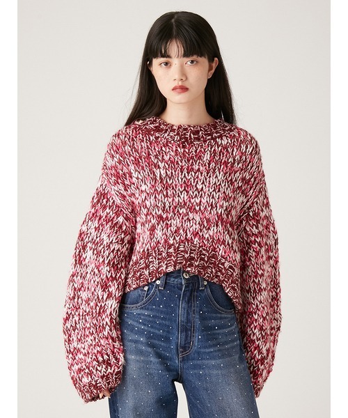 「LILY BROWN」 長袖ニット ONE SIZE グリーン レディース_画像7