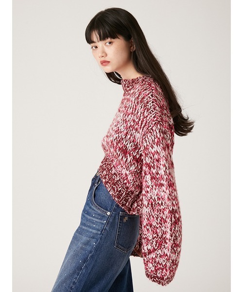 「LILY BROWN」 長袖ニット ONE SIZE グリーン レディース_画像9