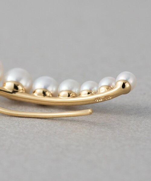 ete（エテ） ピアス 「パール」 K18YG ピアスクリップ レディース