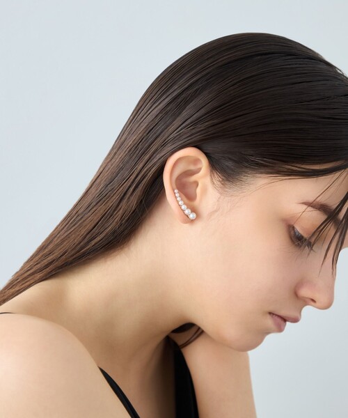 ete（エテ） ピアス 「パール」 K18YG ピアスクリップ レディース