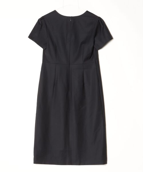 セオリーリュクス★新品★半袖プリーツロングワンピース38 theory luxe（セオリーリュクス） 半袖ワンピース 38 ネイビー