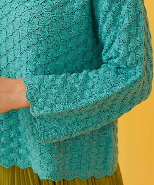 「Jocomomola」 長袖ニット 40 ベージュ レディース_画像6