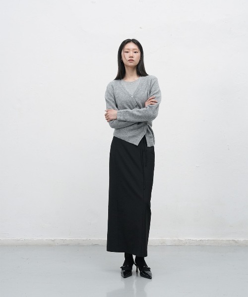 「GENERAL IDEA」 ニットカーディガン S グレー レディース_画像8