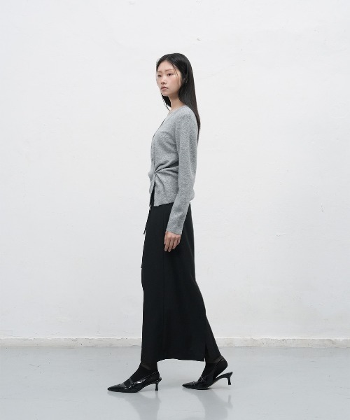 「GENERAL IDEA」 ニットカーディガン S グレー レディース_画像9
