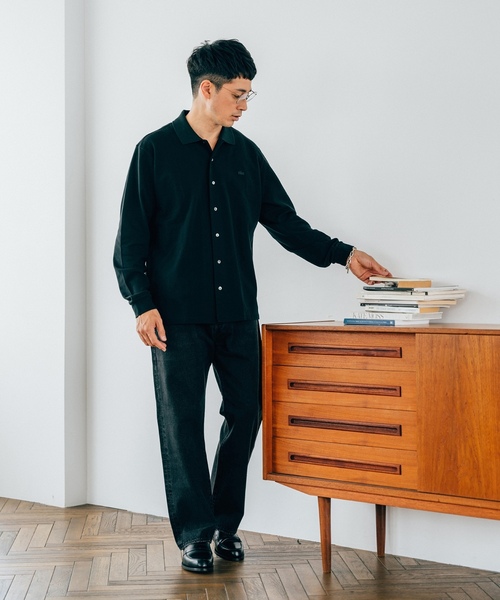【美品】LACOSTE ラコステ ポロシャツ 長袖 ネイビー メンズ サイズ3 LACOSTE（ラコステ） 長袖ポロシャツ 3 ネイビー メンズ : ZOZOTOWN