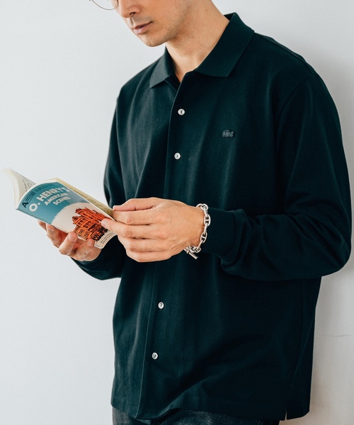 【美品】LACOSTE ラコステ ポロシャツ 長袖 ネイビー メンズ サイズ3 LACOSTE（ラコステ） 長袖ポロシャツ 3 ネイビー メンズ : ZOZOTOWN