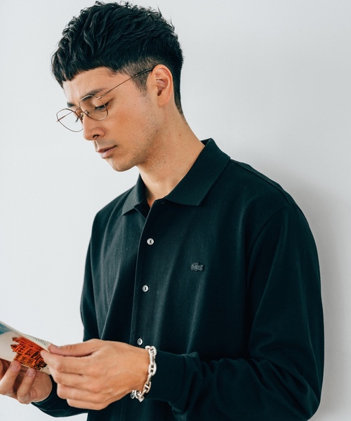 【美品】LACOSTE ラコステ ポロシャツ 長袖 ネイビー メンズ サイズ3 LACOSTE（ラコステ） 長袖ポロシャツ 3 ネイビー メンズ : ZOZOTOWN