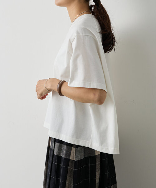 「BEARDSLEY」 半袖Tシャツ FREE ホワイト レディース_画像7