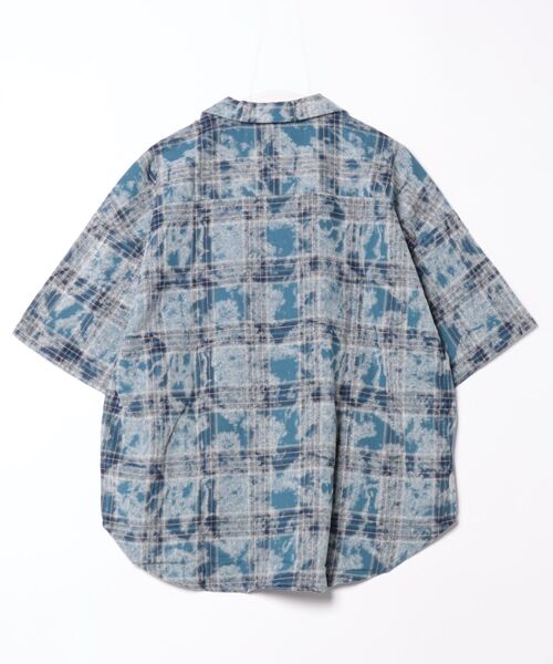 「THISIS」 「HALHAM」半袖シャツ LARGE チャコールグレー メンズ_画像2