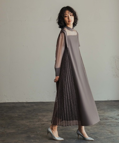 「GIRL」 長袖ワンピース M ブラック レディース_画像4