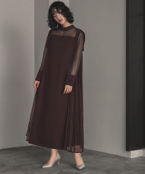 「GIRL」 長袖ワンピース M ブラック レディース_画像9
