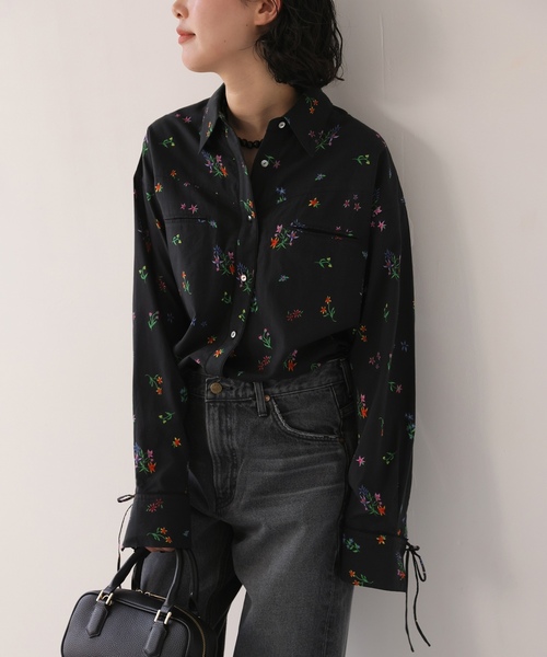 「margaux」 長袖シャツ - ホワイト レディース_画像3