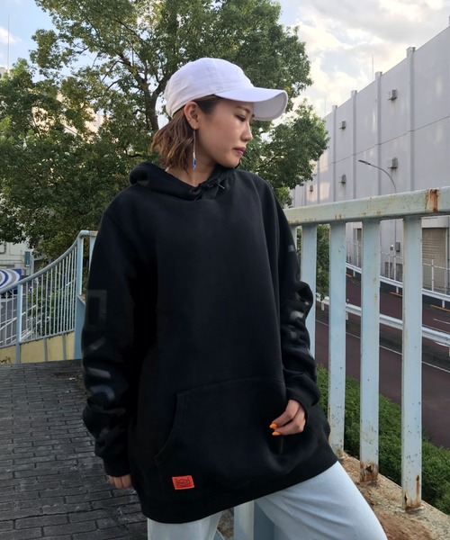 「RVCA」 プルオーバーパーカー S グリーン レディース_画像4