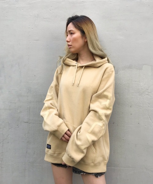 「RVCA」 プルオーバーパーカー S グリーン レディース_画像9