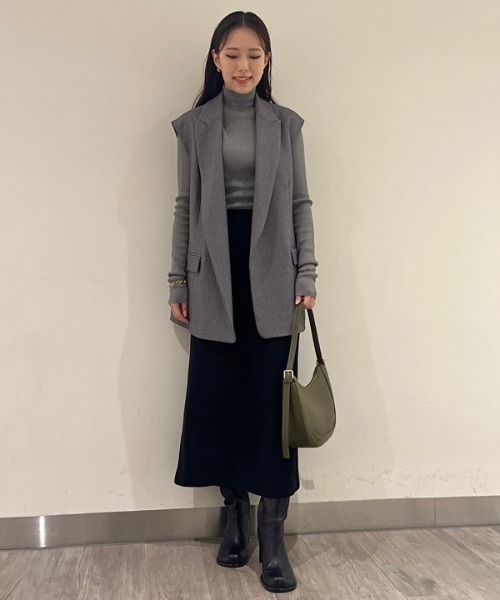 「Mila Owen」 ベスト 0 ブラック レディース_画像7