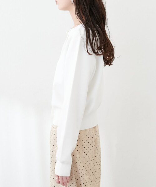 「natural couture」 ニットカーディガン FREE チャコールグレー レディース_画像7
