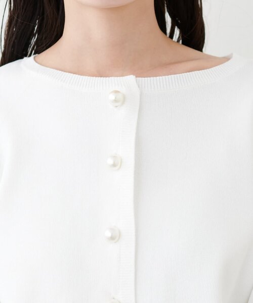 「natural couture」 ニットカーディガン FREE チャコールグレー レディース_画像9