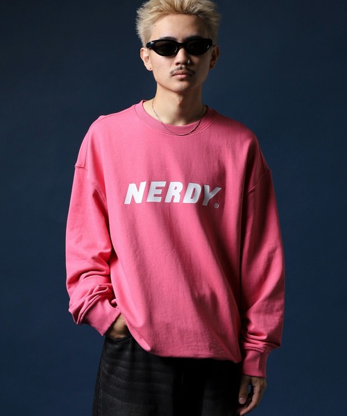 「NERDY」 長袖Tシャツ S ピンク メンズ_画像2