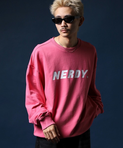 「NERDY」 長袖Tシャツ S ピンク メンズ_画像4