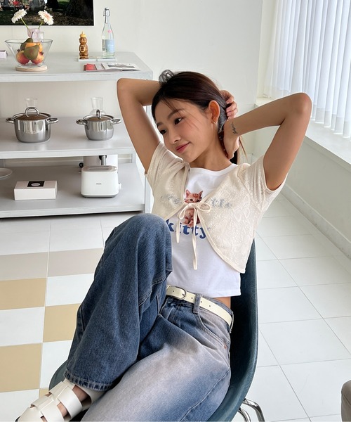 「by muni:r」 デニムパンツ MEDIUM ブルー レディース_画像5