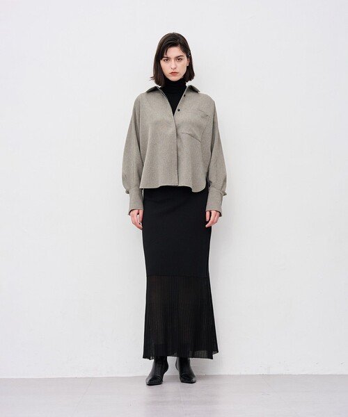 「uncrave」 長袖シャツ 1 グレー レディース_画像2