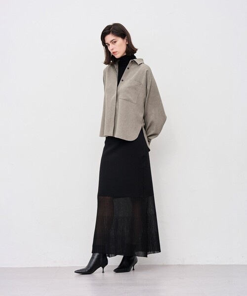 「uncrave」 長袖シャツ 1 グレー レディース_画像3