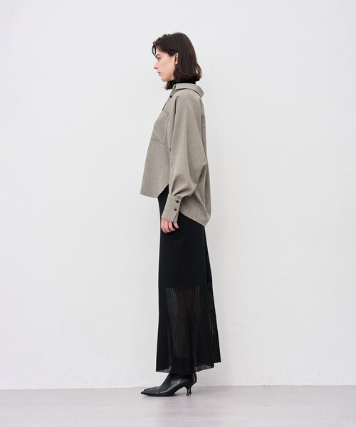 「uncrave」 長袖シャツ 1 グレー レディース_画像4