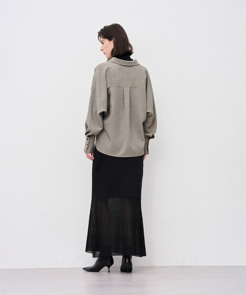 「uncrave」 長袖シャツ 1 グレー レディース_画像5