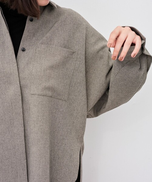 「uncrave」 長袖シャツ 1 グレー レディース_画像7