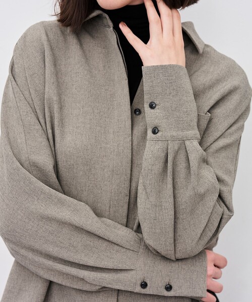 「uncrave」 長袖シャツ 1 グレー レディース_画像9