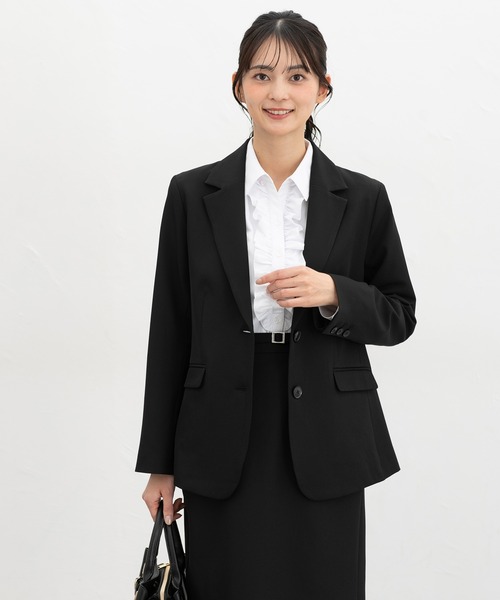 「Honeys」 「GLACIER」テーラードジャケット S ネイビー レディース_画像8