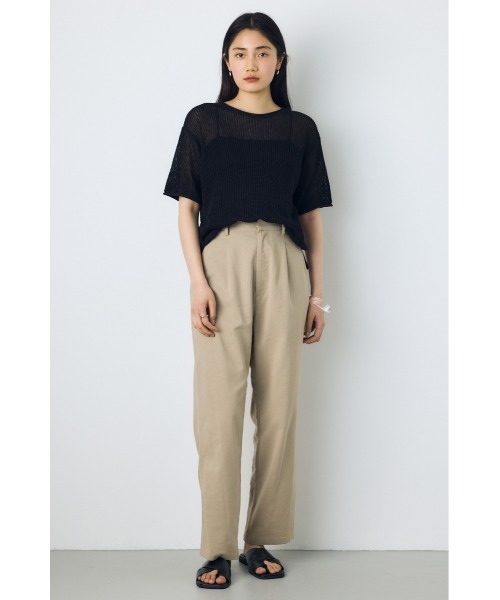 AZUL BY MOUSSY（アズールバイマウジー） tシャツ 半袖 畔編み半袖
