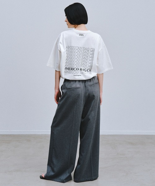 「AMERICAN RAG CIE」 半袖Tシャツ LARGE ホワイト レディース_画像5