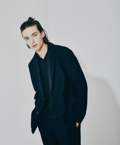「5351 POUR LES HOMMES」 テーラードジャケット 48 ネイビー メンズ_画像2