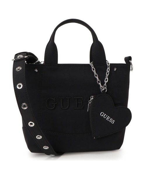 ブラック　ミニ　黒　ハンドバッグ　トートバッグ　ショルダーバッグ　S GUESS（ゲス） ショルダーバッグ バッグ SASHA Mini Tote ミニトート