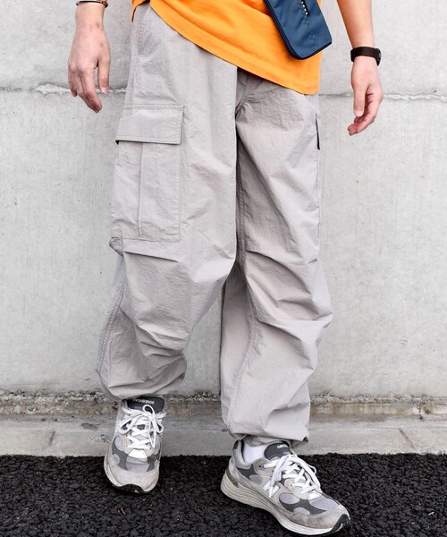 「HINSON」 カーゴパンツ SMALL ライトグレー メンズ_画像4