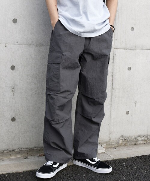 「HINSON」 カーゴパンツ SMALL ライトグレー メンズ_画像9
