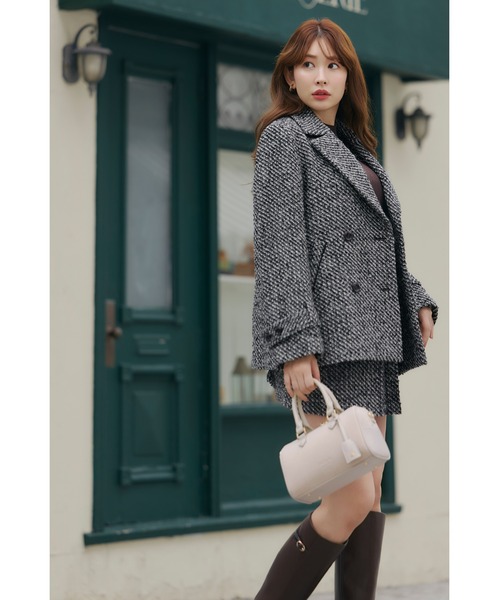 Her lip to ジャケット テーラードジャケット Brea Wool-Blend Tweed