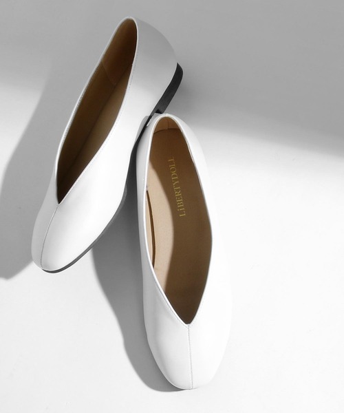 パンプス スクエアトゥvカットフラットパンプス Zozotown 通販 Paypayモール