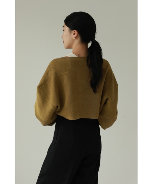 TODAYFUL  ニットボレロ TODAYFUL カーディガン ダブルフェイスニットボレロ（Doubleface Knit
